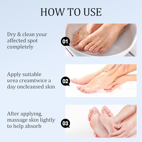 Vue 3 de Creme Uree Piedsmainstalonsg Creme