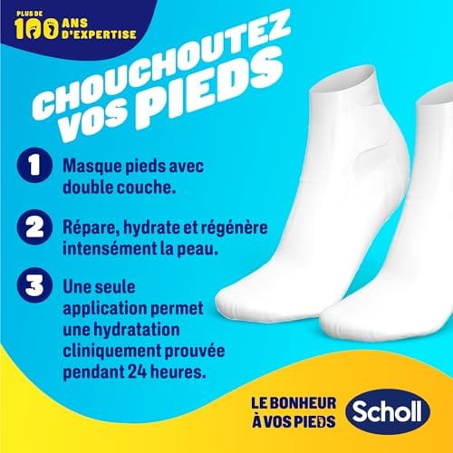 Vue 3 de Scholl Masques Pour Pieds