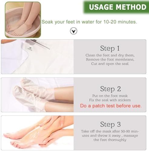 Vue 6 de Paires Masque Pied Peeling