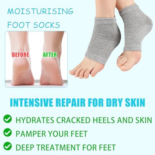 Vue 2 de Pcs Chaussettes Hydratantes Reutilisables