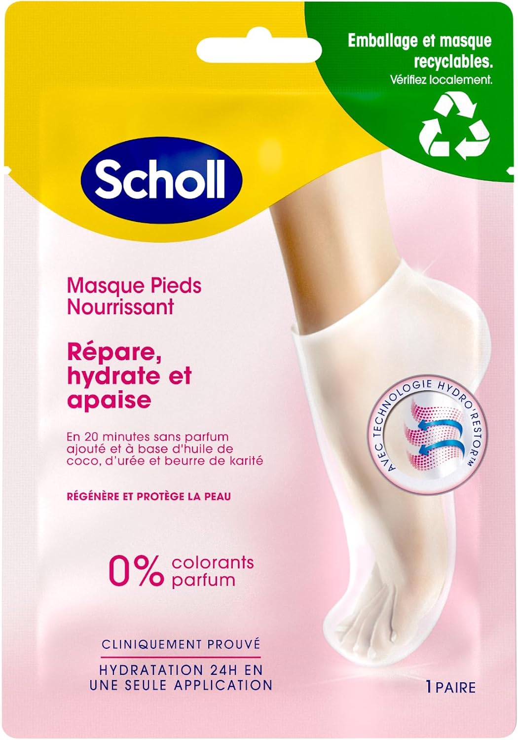 Scholl Masque Pieds Nourrissant