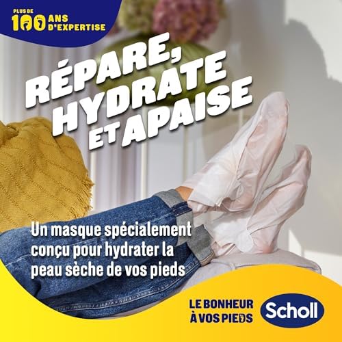 Vue 2 de Scholl Masque Pieds Nourrissant