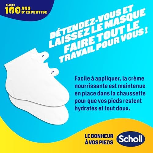 Vue 5 de Scholl Masque Pieds Nourrissant