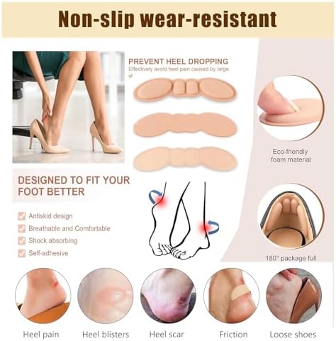 Vue 3 de Coussinet Talonprotegetalons Autocollants Pour