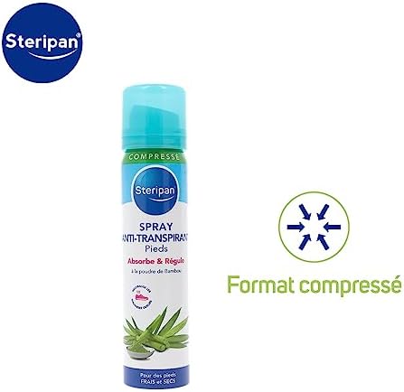 Vue 3 de Steripan Spray Antitranspirant Pieds