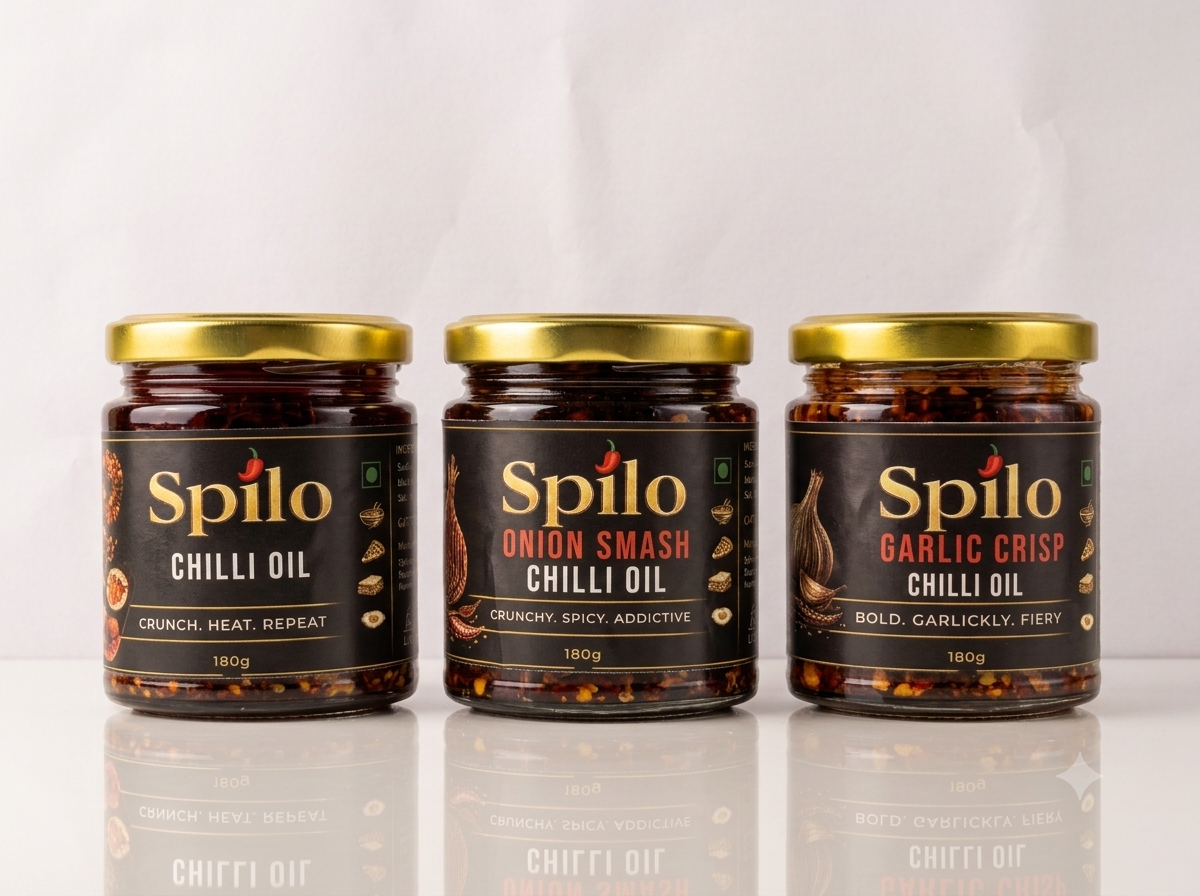 Chilli Oil + Onion Smash Chilli Oil + Garlic Crisp Chilli Oil [Combo]