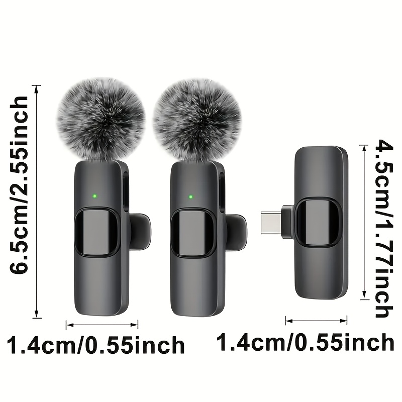 Microphone Lavalier Sans Fil Professionnel USB Type-C 