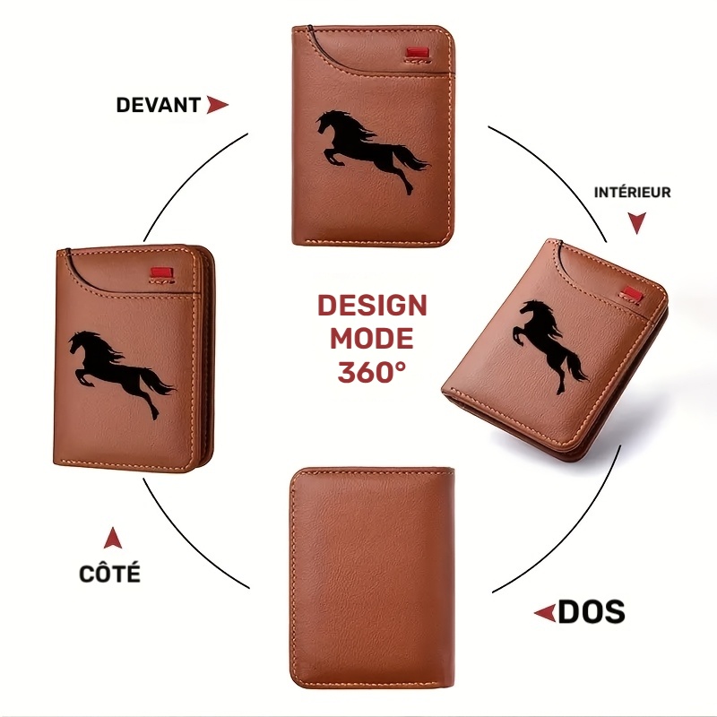 Portefeuille 1 pièce pour homme vintage-4