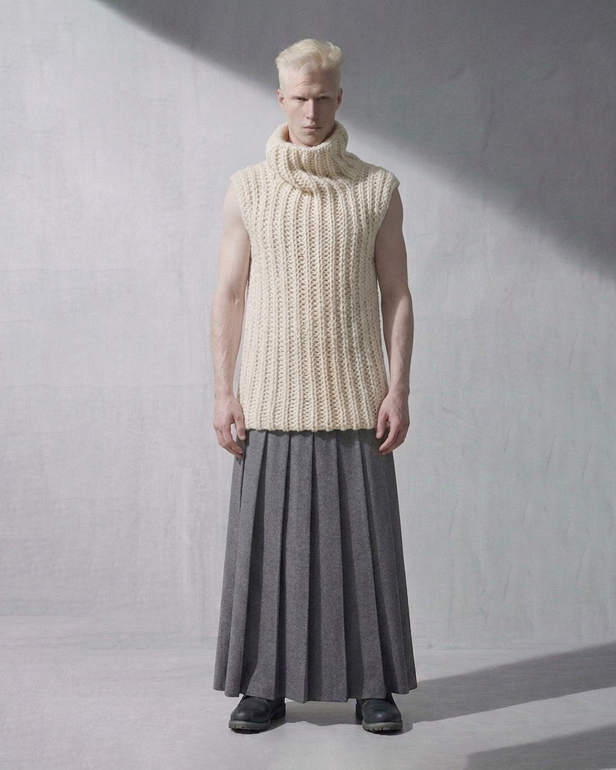 Wool Skirt in person