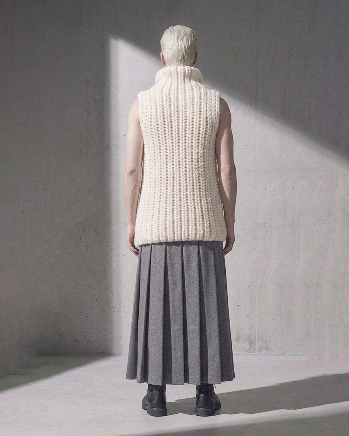 Wool Skirt in person
