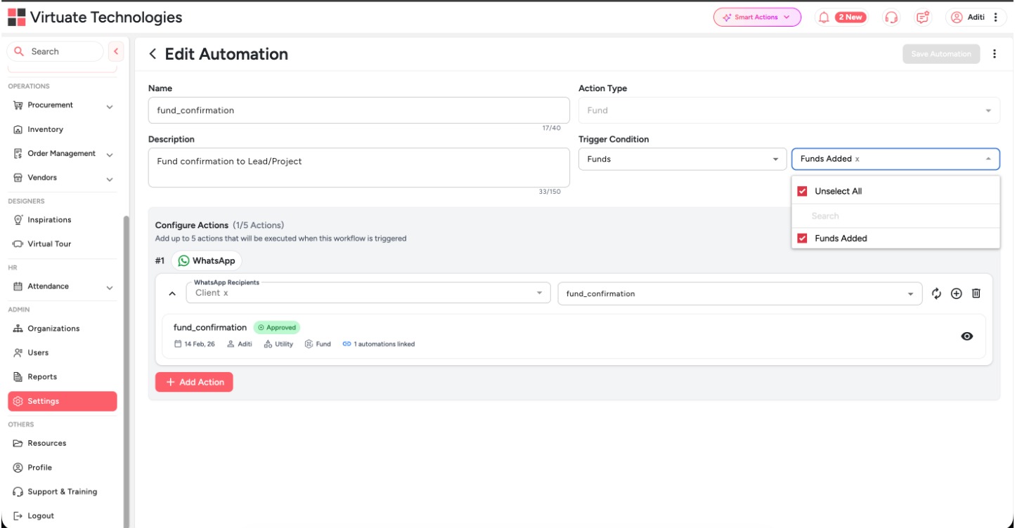 WhatsApp Automation Edit Automation