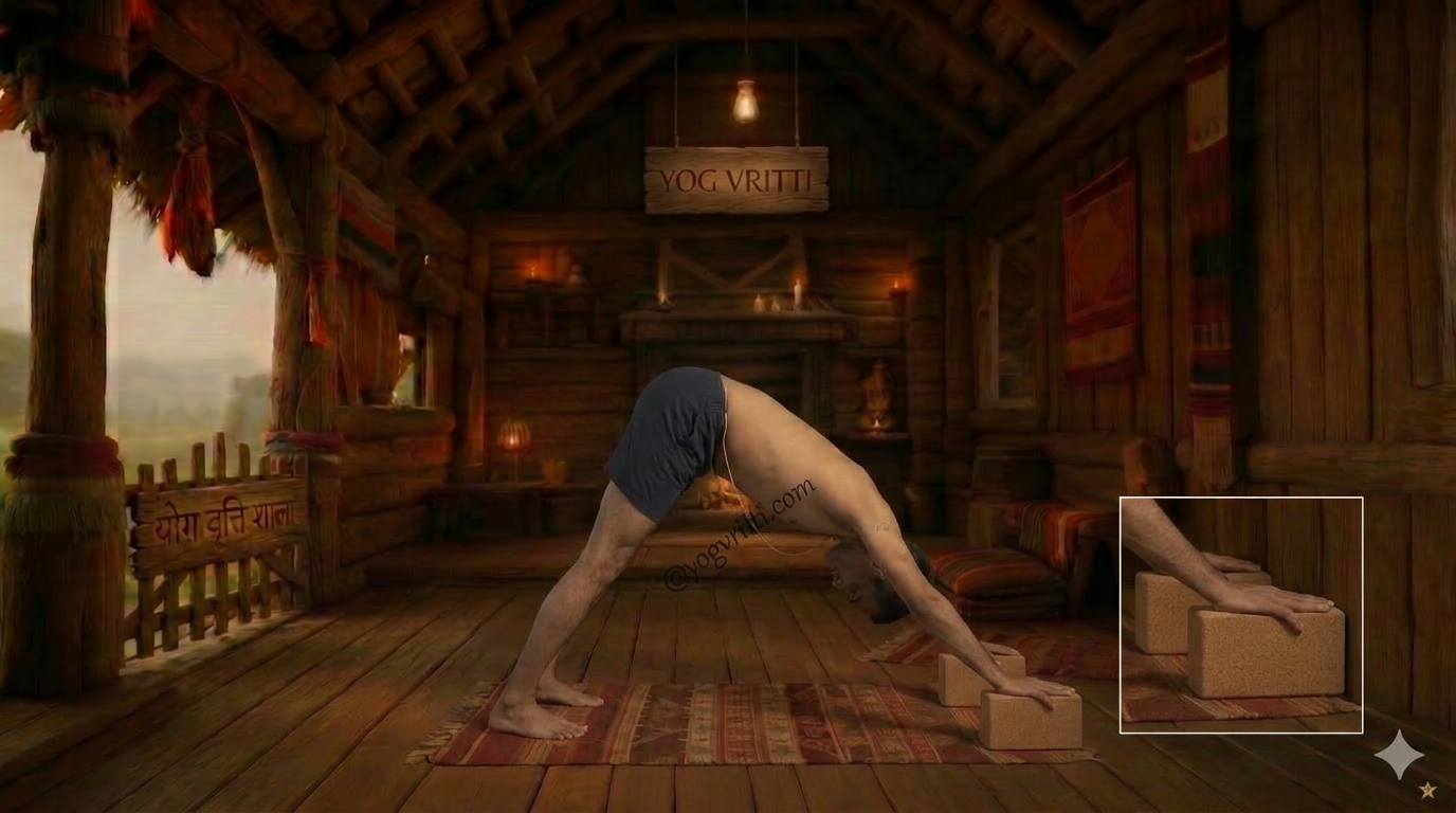 Adho Mukha Svanasana with Blocks