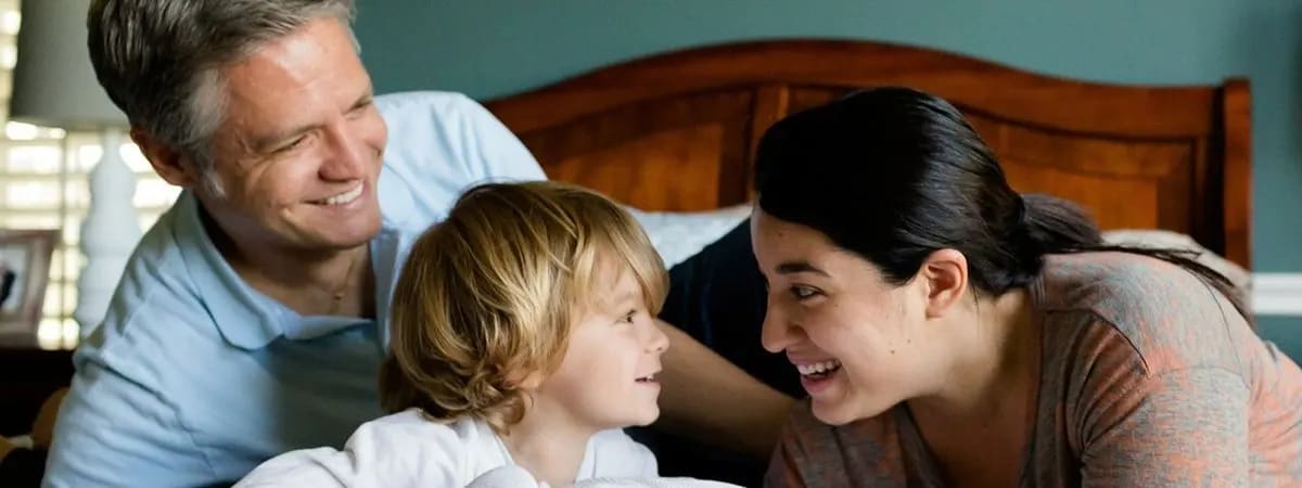 Happy Parents with Child, do they need eye condition treatment?