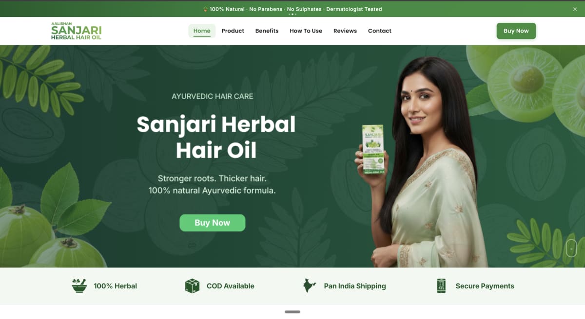 Sanjari Herbal Hair Oil preview