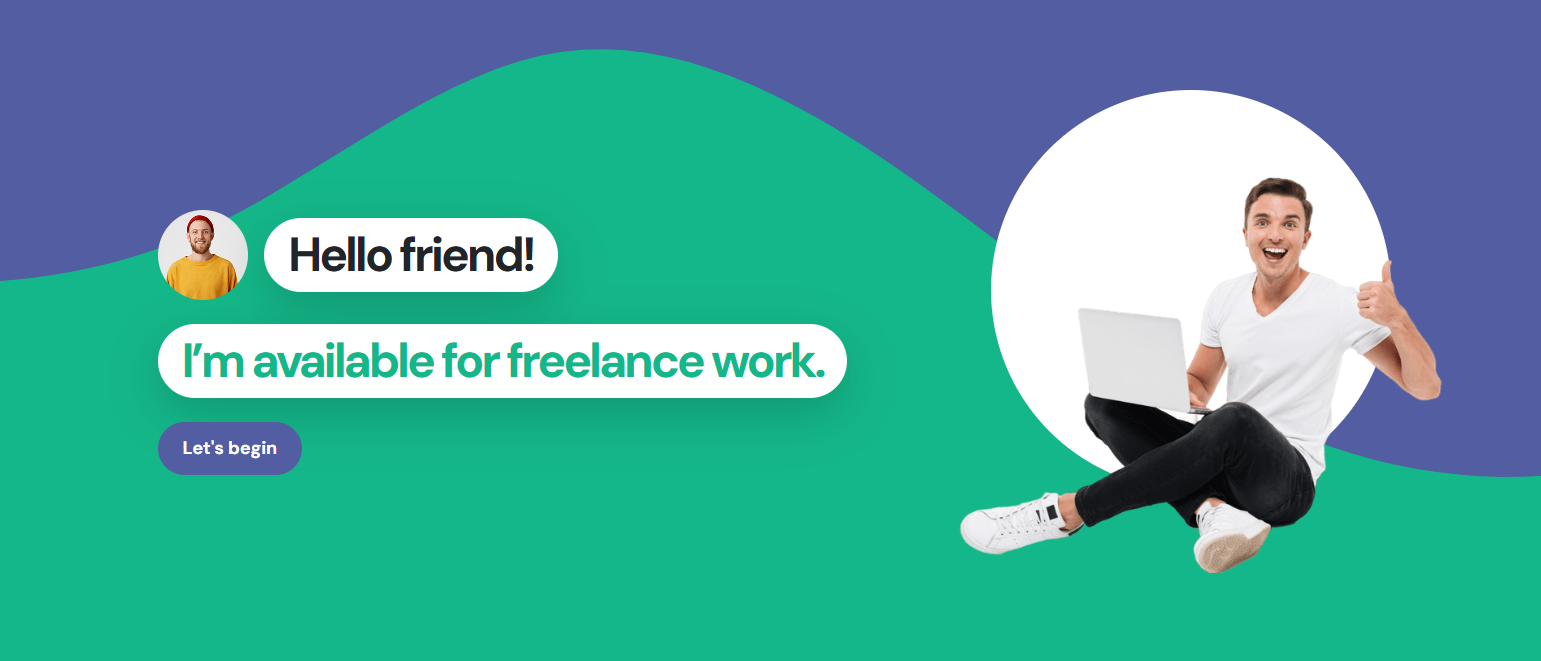 موقع تعريفي لصانع محتوى