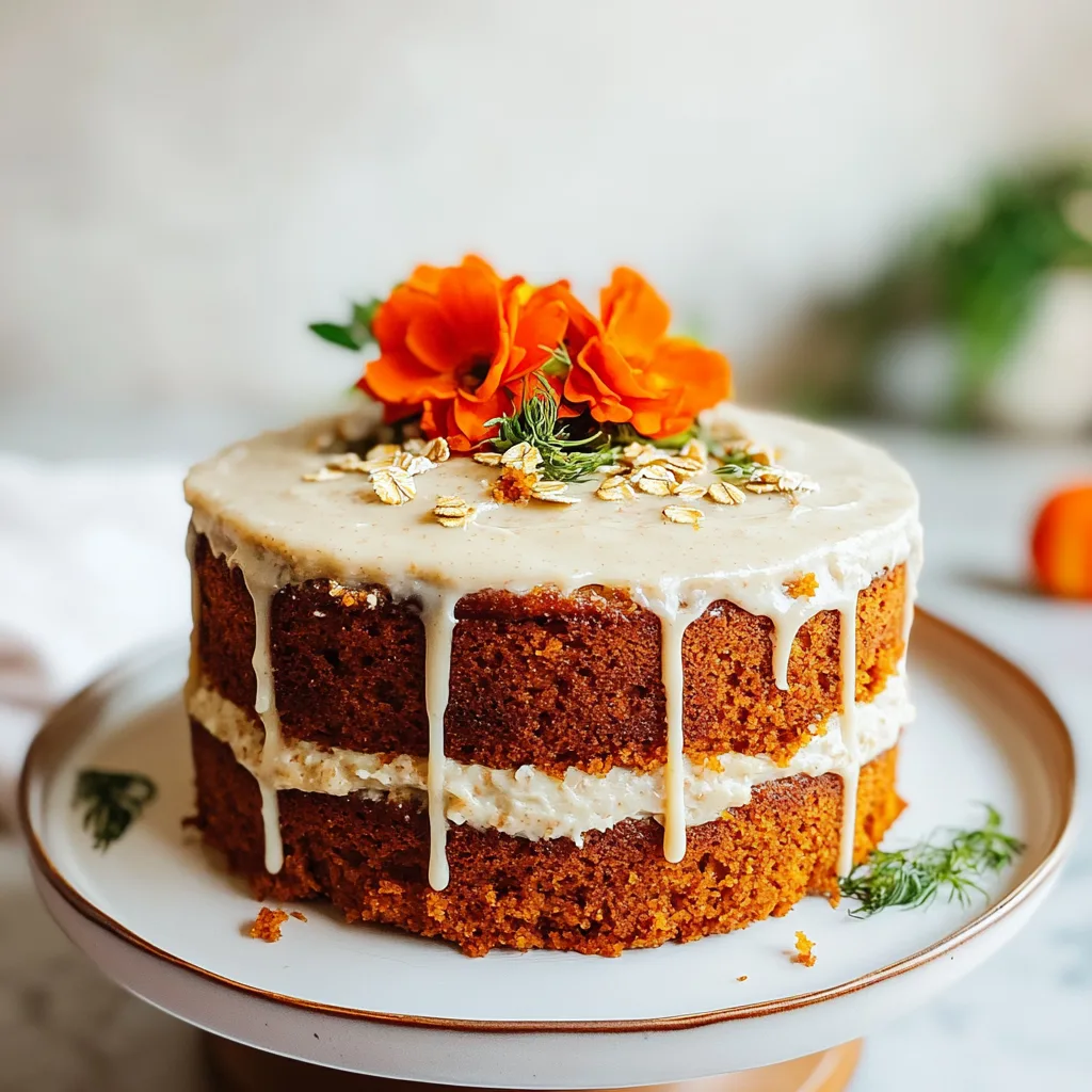 Flourless Oatmeal Carrot Cake: Cozy and Indulgent Delight