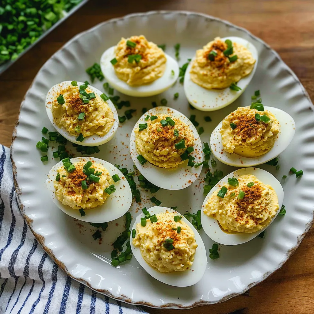French-Style Deviled Eggs: Irresistibly Tangy Delight