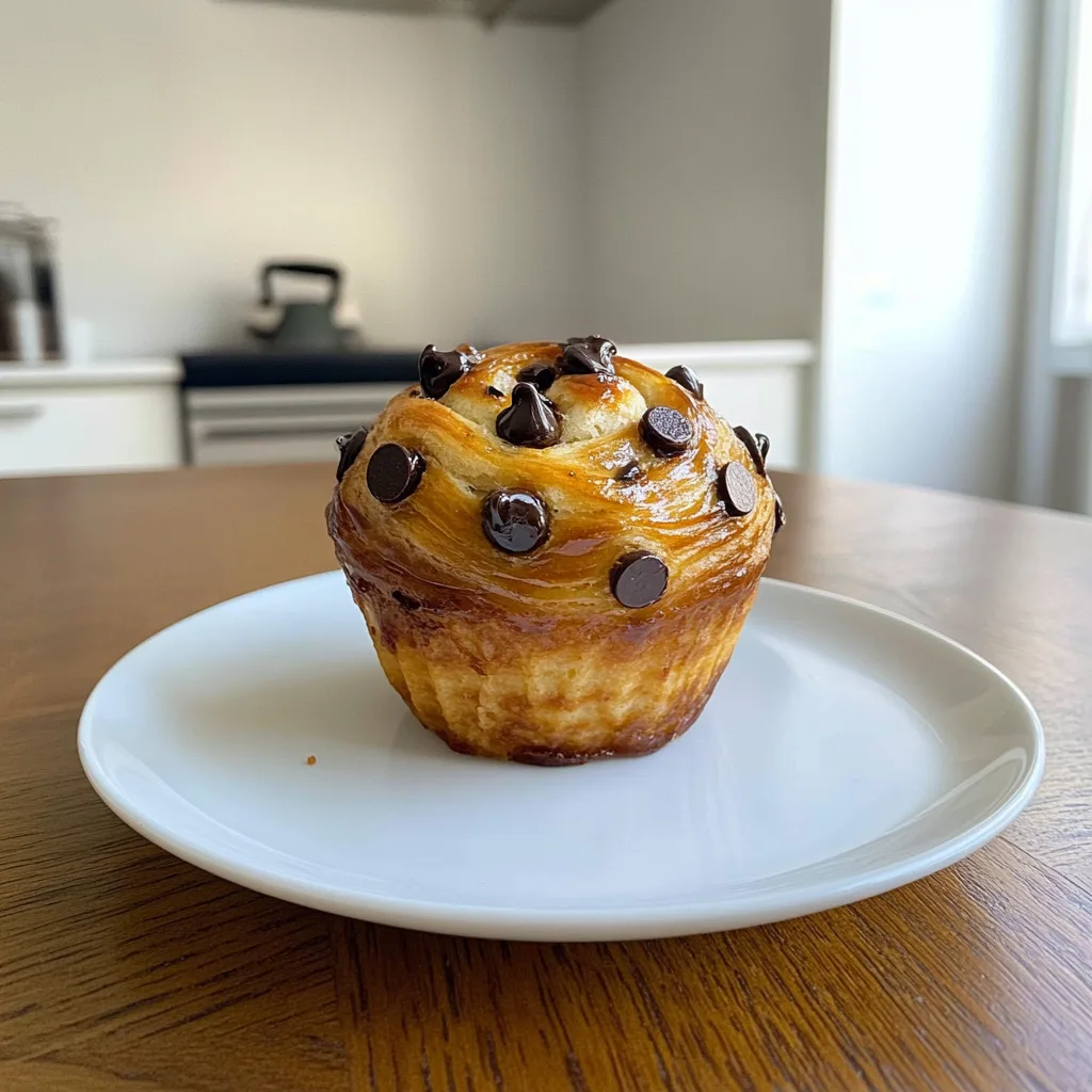Chocolate Chip Cruffins: Gooey and Irresistible Delight
