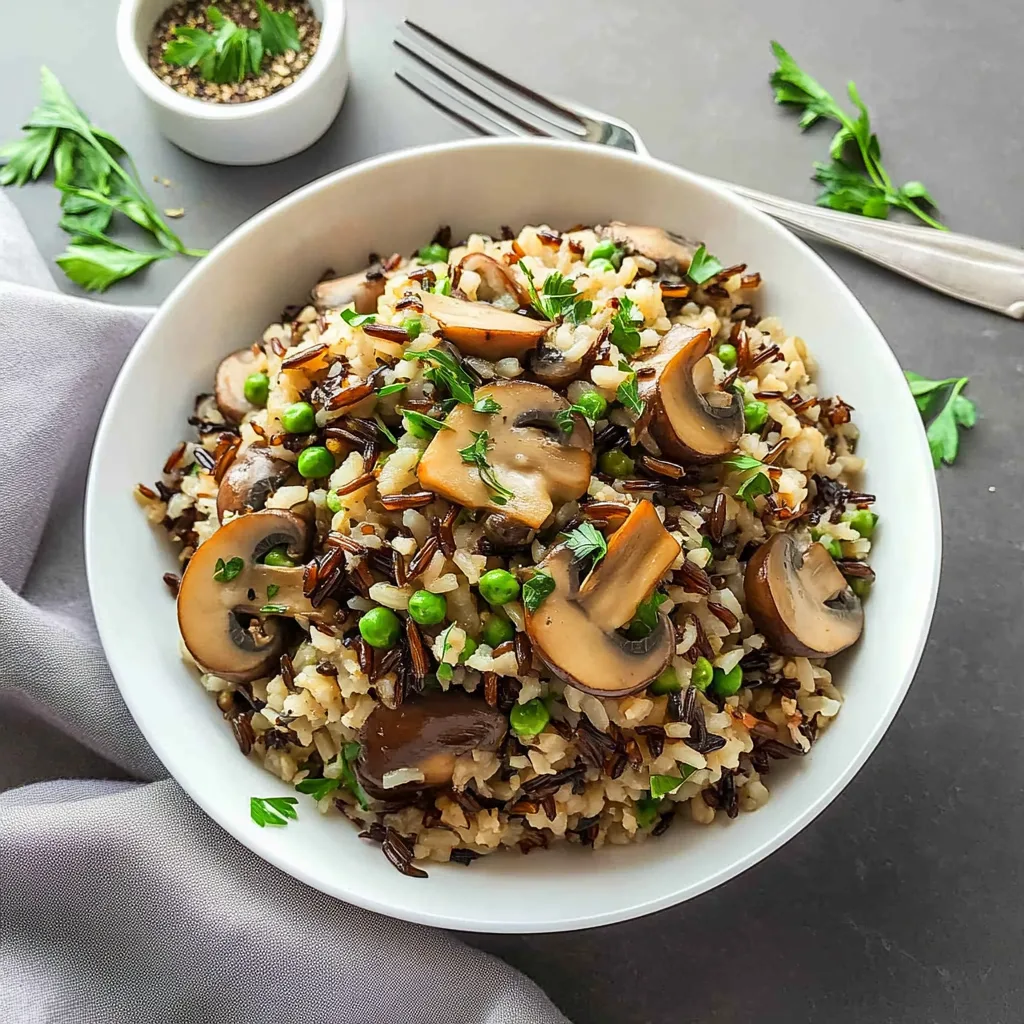 Mushroom & Wild Rice Pilaf: Cozy and Flavorful Delight