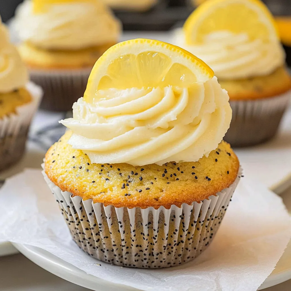 Lemon Poppy Seed Cupcakes with Lemon Curd Filling: Zesty ...