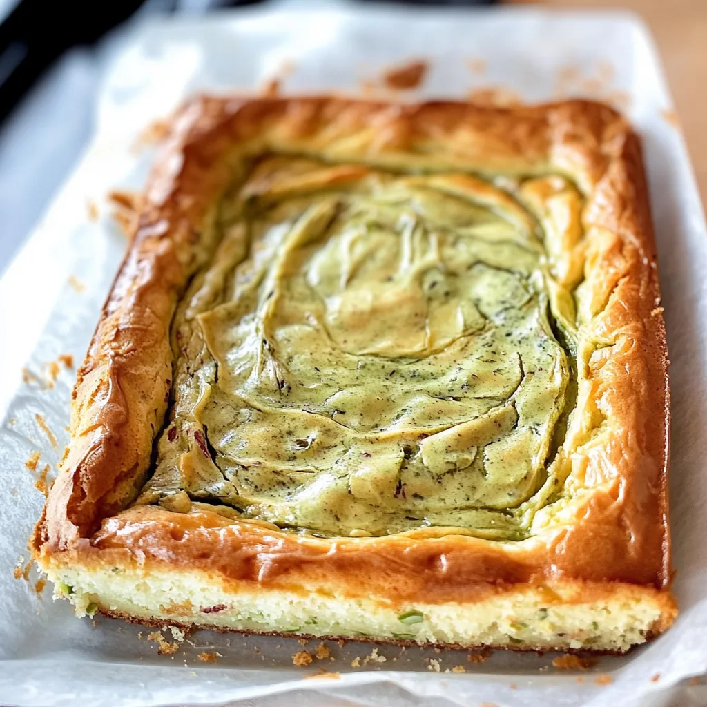 Pistachio Gooey Butter Cake: A Dreamy Indulgence