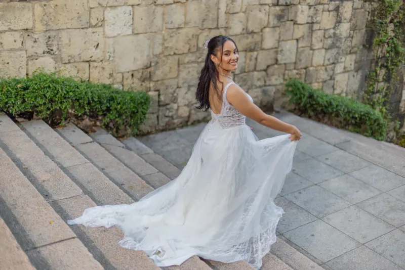 Image of a beach wedding in the Dominican Republic