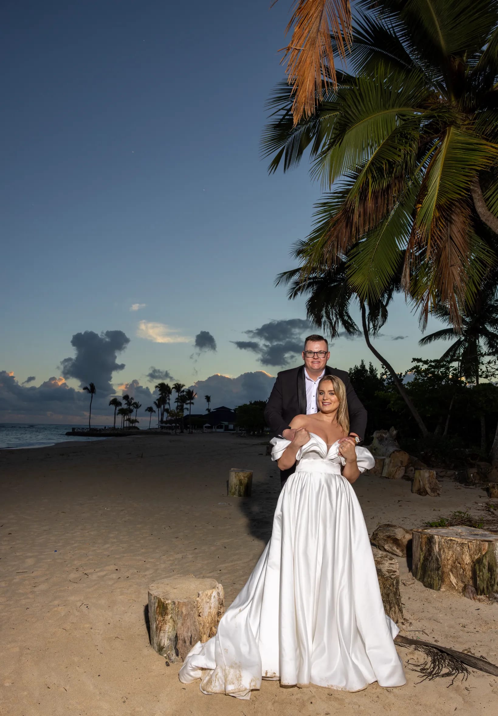 Sesión de fotos en playa blanca de Punta Cana, República Dominicana