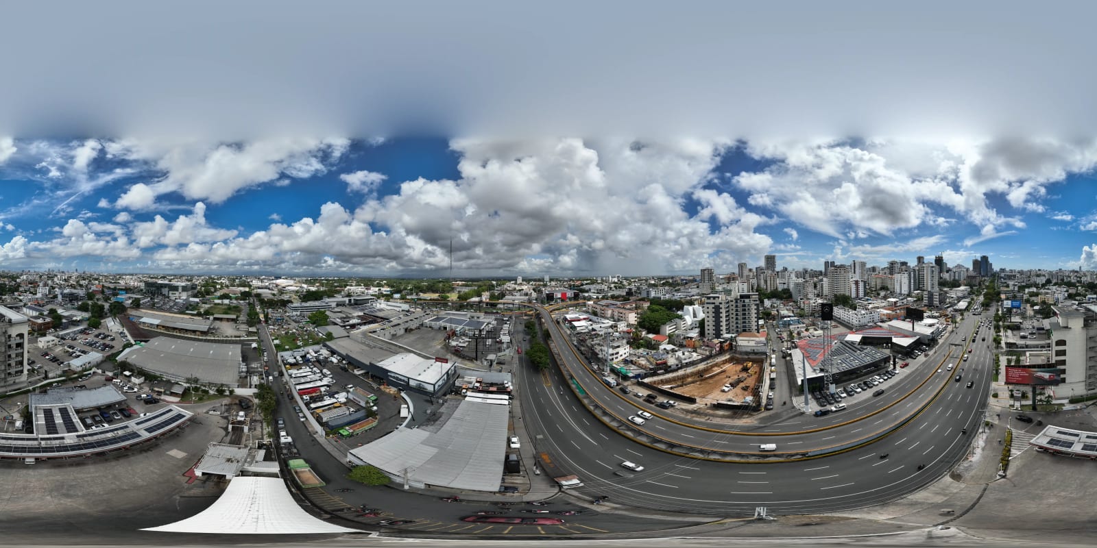 360° images captured with DJI Mavic 3 Pro drone for real estate view simulation in the Dominican Republic — Babula Shots