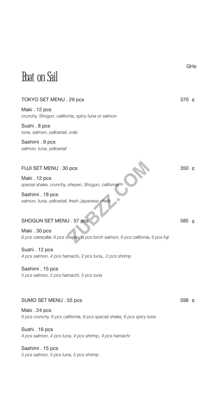 Full menu page 13