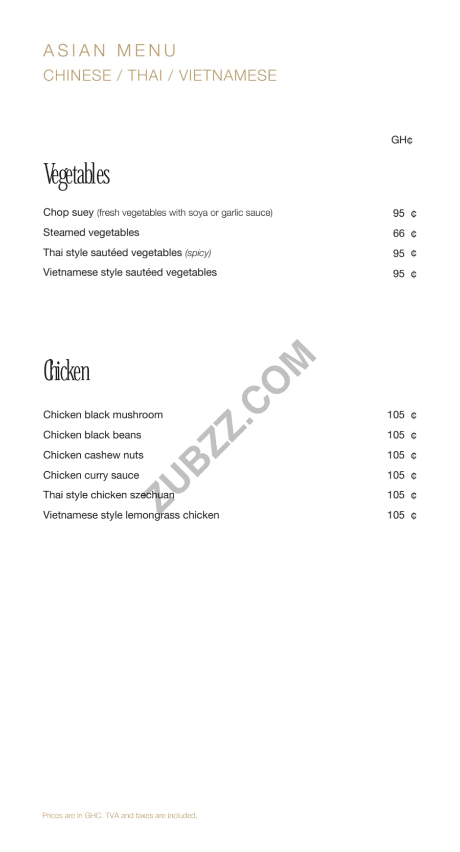 Full menu page 22