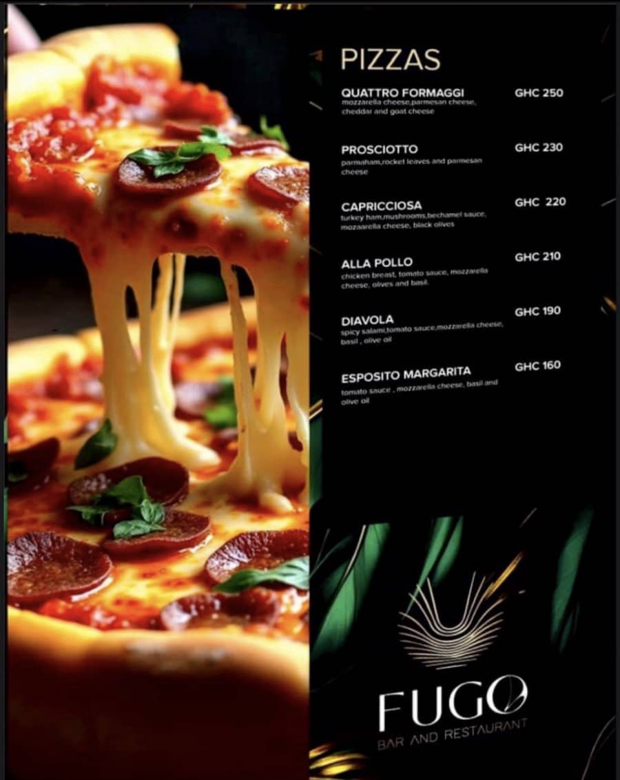 Full menu page 5