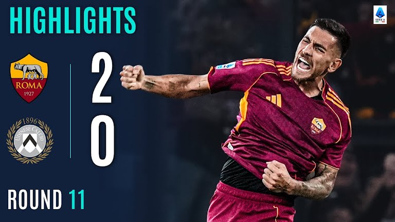Roma vs Udinese 2-0 Serie A