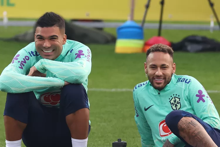 Casemiro membela Neymar saat konferensi pers Timnas Brasil