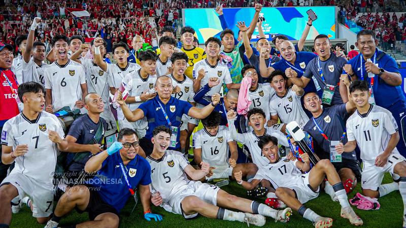 Suasana pertandingan Timnas Indonesia U-17 di Piala Dunia U-17 2025