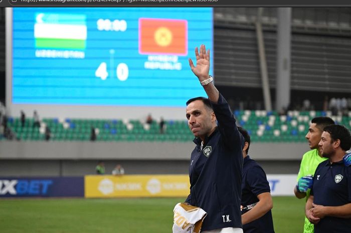 Suasana konferensi pers Kapadze dan peluang melatih Indonesia