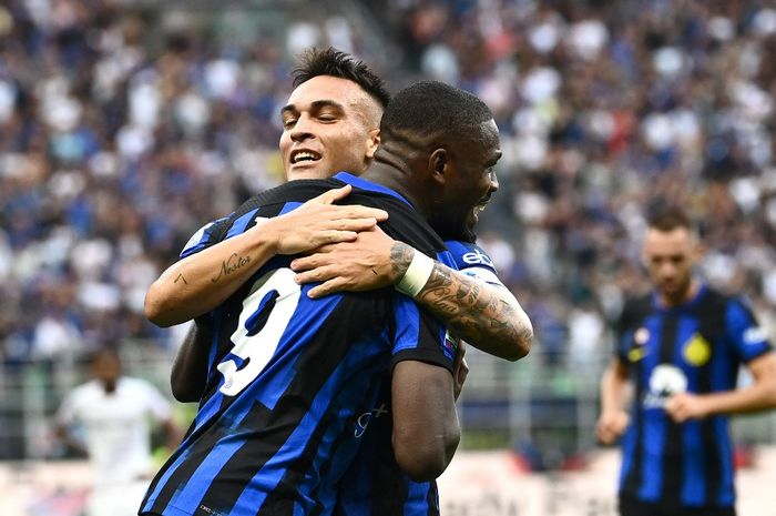 Lautaro Martinez mencetak gol untuk Inter Milan