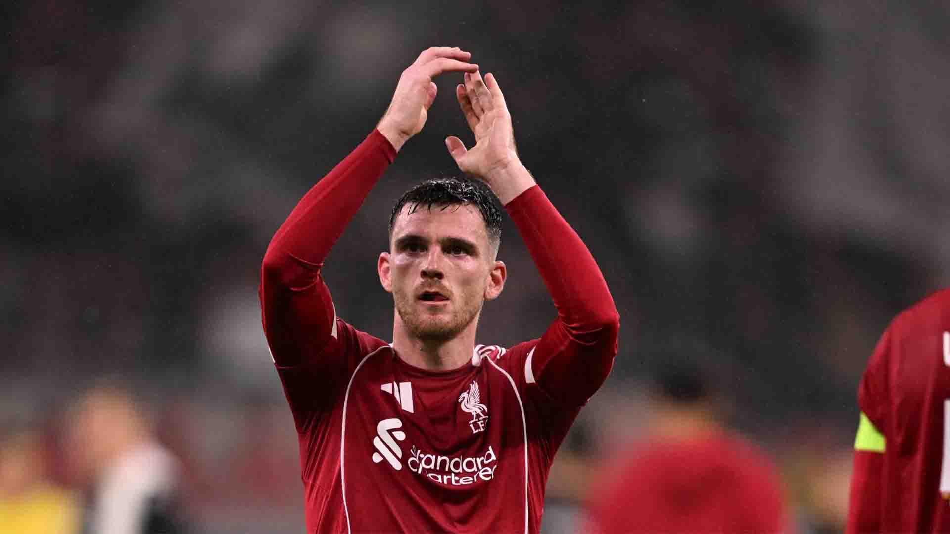 Andy Robertson berbicara kepada media setelah pertandingan