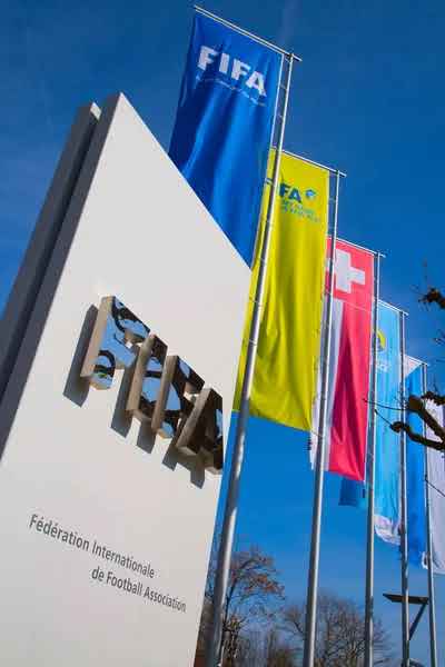 Logo FIFA di markas besar Zurich