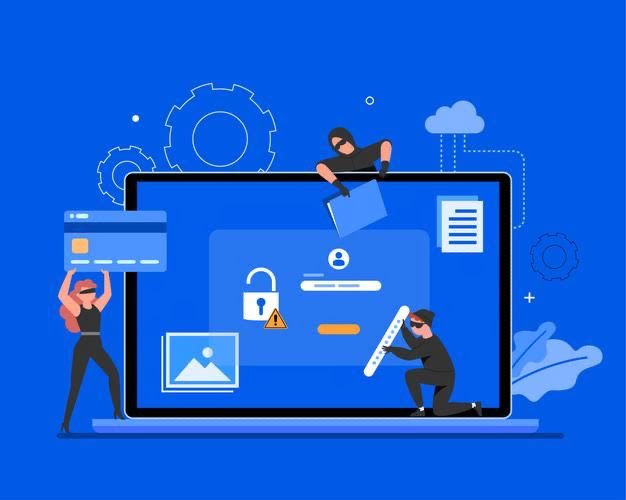 Ilustrasi keamanan digital media sosial