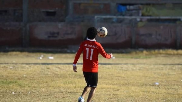 Mohamed Salah di kampung halamannya di Nagrig Mesir