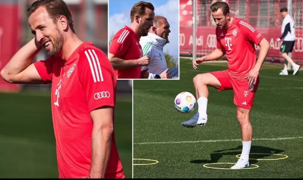Harry Kane berlatih bersama skuad Bayern Munich musim 2025