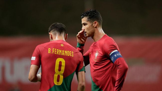 Pemain Portugal seperti Bruno Fernandes dan Bernardo Silva siap mengisi kekosongan Ronaldo