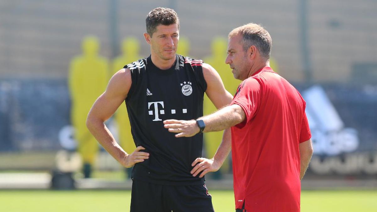Lewandowski Bersama Hansi Flick