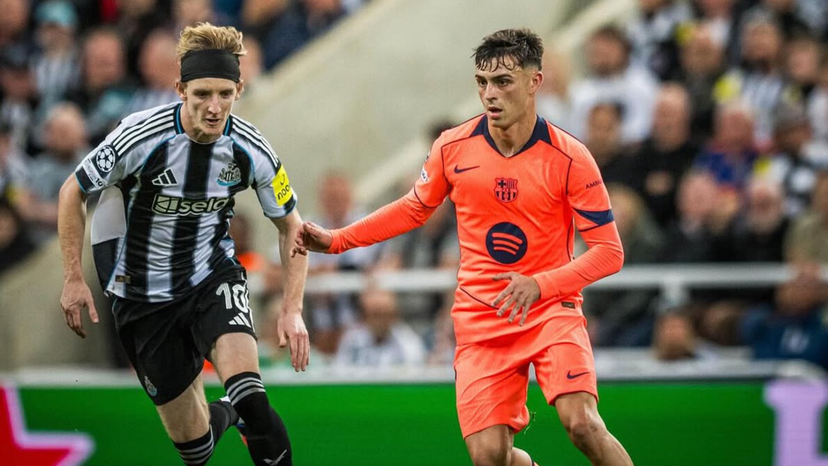 Pedri dalam pertandingan Liga Champions sebelum cedera