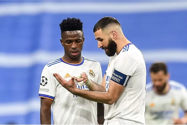 Karim Benzema dan Vinicius Junior di Real Madrid