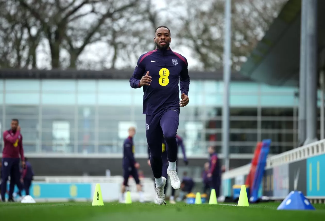 Ivan Toney dalam sesi latihan bersama Timnas Inggris