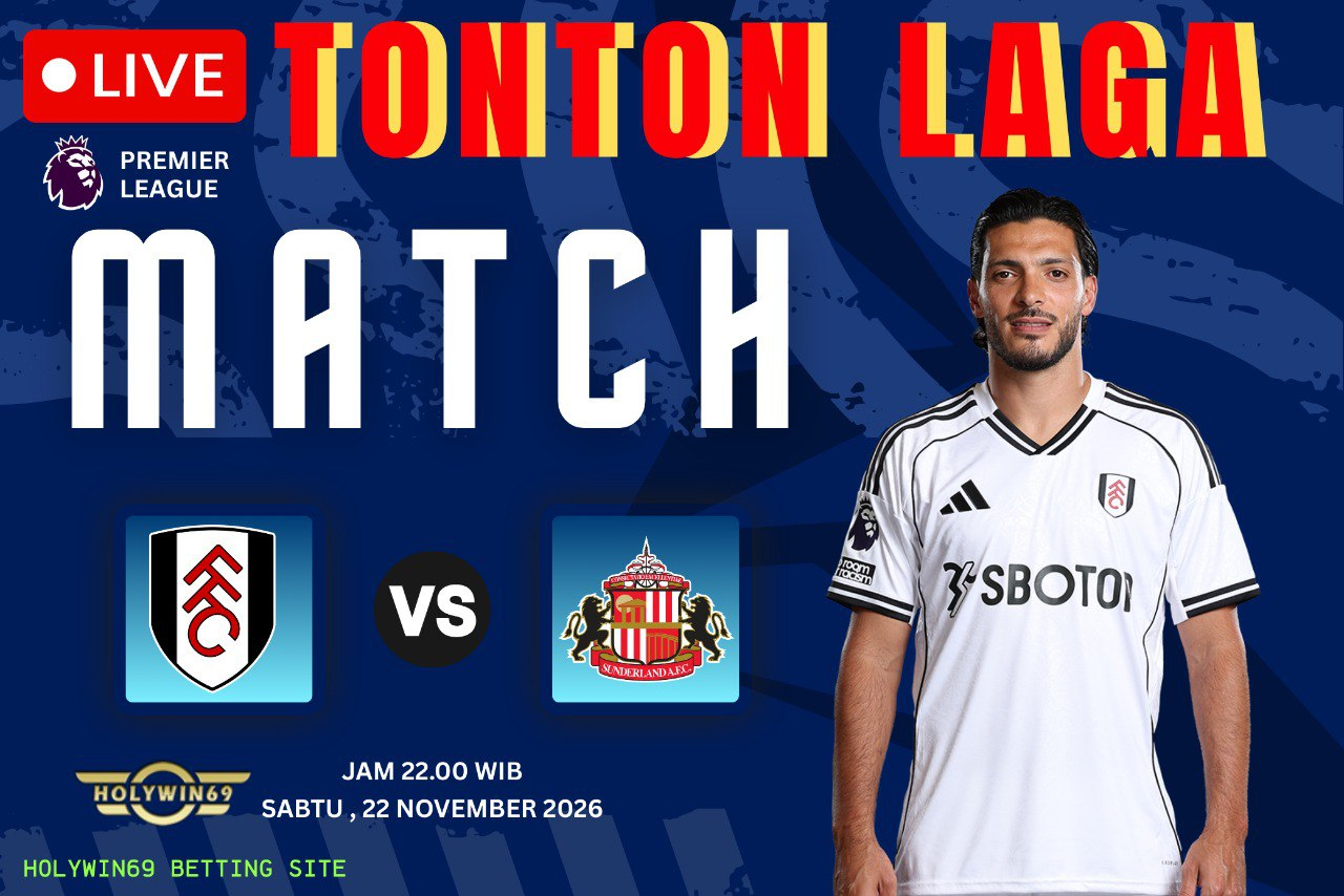Poster Pertandingan Fulham vs Sunderland Premier League 2026