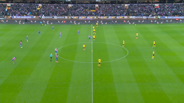 Wolves vs Crystal Palace Full-time Match Stats