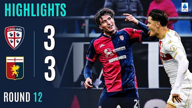 Pertandingan Cagliari 3-3 Genoa Serie A 2025