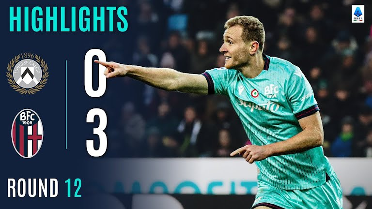 Hasil pertandingan Udinese 0-3 Bologna